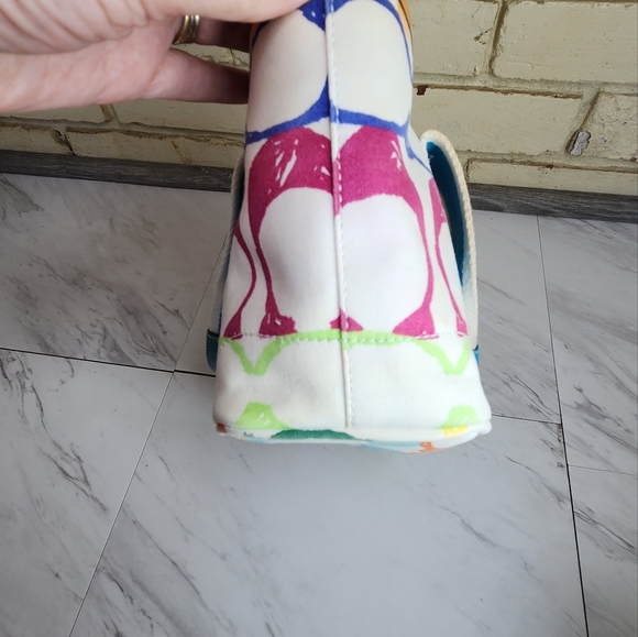 Coach Scribble Signature C's Mini Tote Bag Purse - Picture 7 of 12